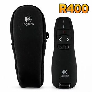 Logitech R400 Laser Presentation Remote Clicker - USB Wireless - Tested & Works